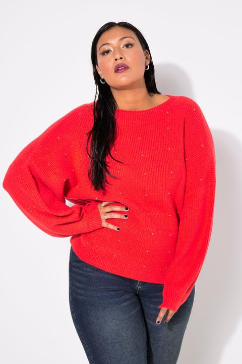 Actual product image Studio Untold Sequined Oversized Long Sleeve Sweater (54)