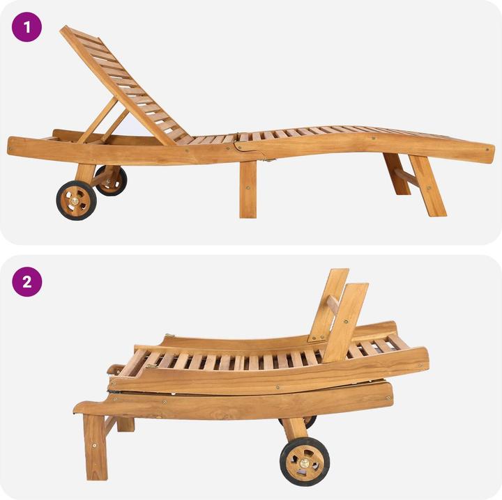 Produktbild vidaXL Sonnenliege (200 cm)