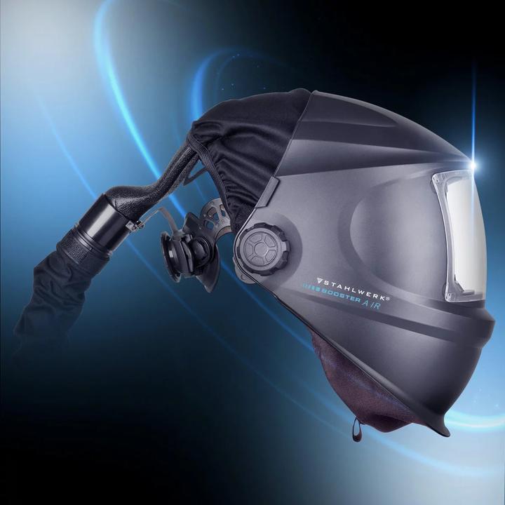 Actual product image Stahlwerk 3-in-1 Automatik-Schweisshelm BOOSTER AIR mit Frischluftzufuhr PAPR-System True-Colour Jobspeicher