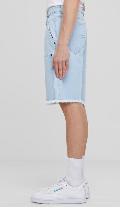 Actual product image Urban Classics Open Edge Two Knee Denim Shorts - 166803 (33)