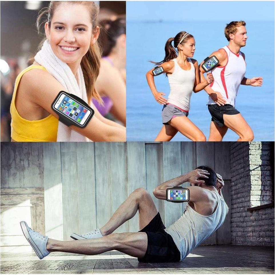 Thumbnail - SmartFitness Wiko View 3 Pro Handy Sport Armband, Smartphone Sportarmband, Schwarz
