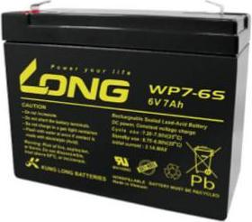 Long WP7-6S WP7-6S Batteria al piombo 6 V 7 Ah (AGM) (L x A x P) 116 x 99 x 50 (6 V, 7000 mAh)