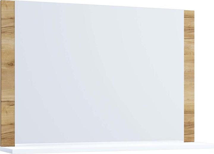 Productafbeelding VCM Badkamer Spiegel Wandspiegel met Lendasplank (80 x 17 cm)