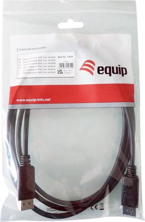 Produktbild equip Anschlusskabel (2 m, DisplayPort)