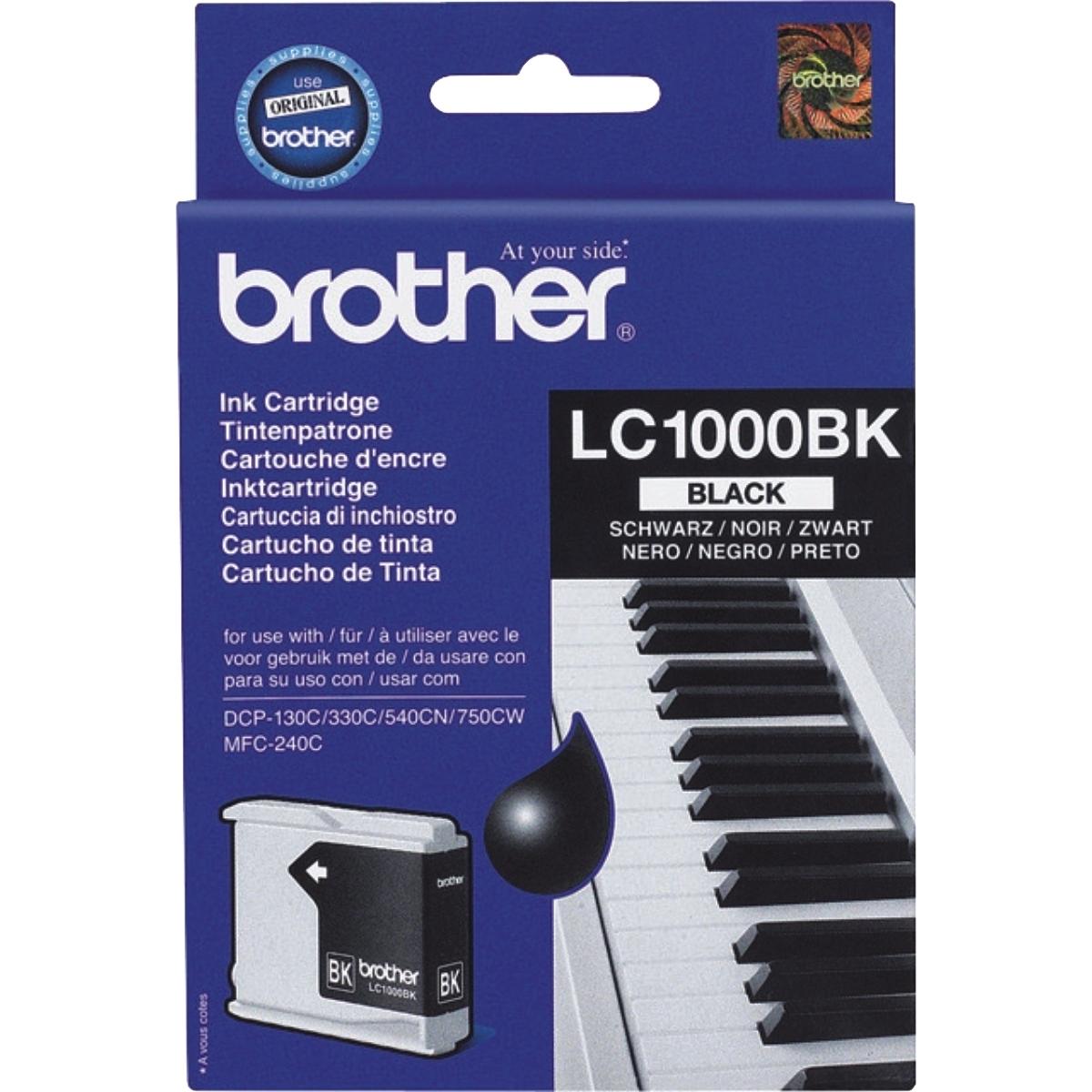 Brother, Cartucce, inkt BK LC-1000B (FC)