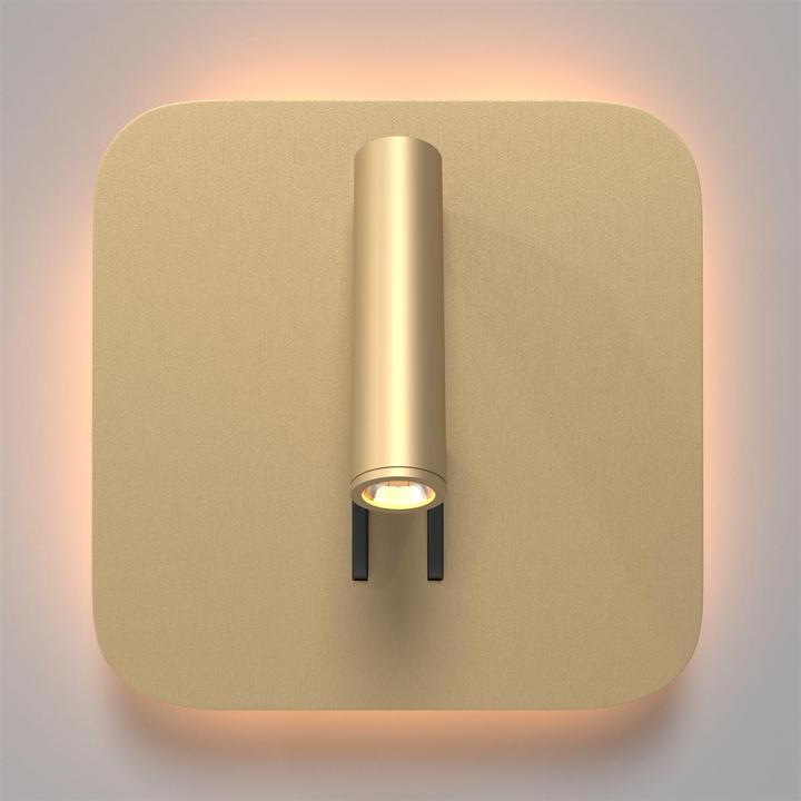 Actual product image Maytoni Ios 176 LED wall lamp 9W swivel, tiltable matt gold warm white (550 lm)