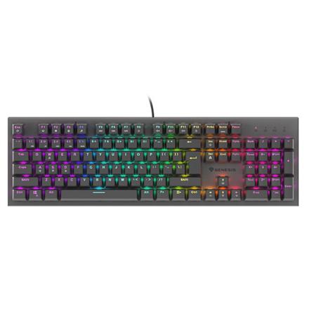Produktbild Genesis THOR 303 RGB Mechanical Gaming Keyboard, Red Switch, US Layout, Wired, Black (Englisch International, Kabelgebunden)