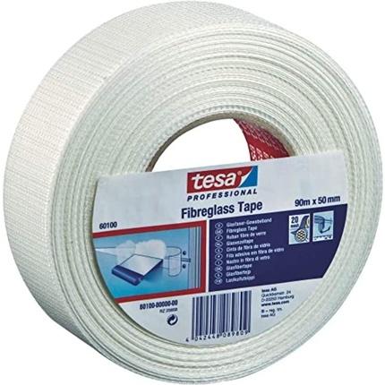 tesa, Klebeband,  Glasgewebeband 60100 (L x B) 45 m x 50 mm Weiss 60100-1-0 Inhalt: 1 Rolle(n) (50 mm)