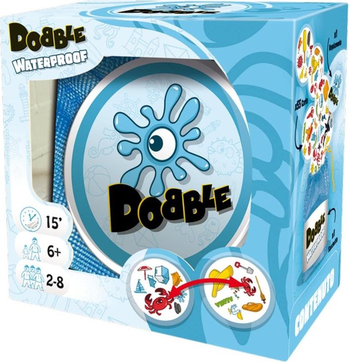 Produktbild Asmodée Dobble Waterproof (Eco-sleeve, Ed. Italiana) (Italienisch)