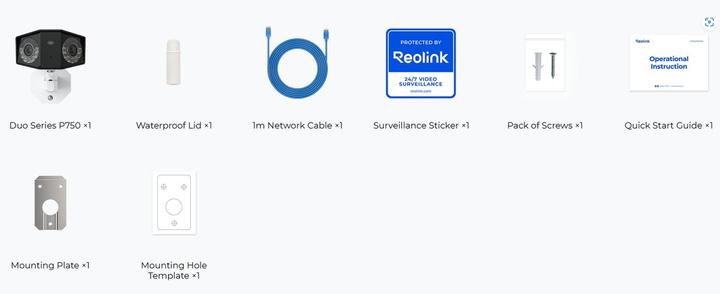 Produktbild Reolink Duo Series P750-16MP (7680 x 2160 Pixel)