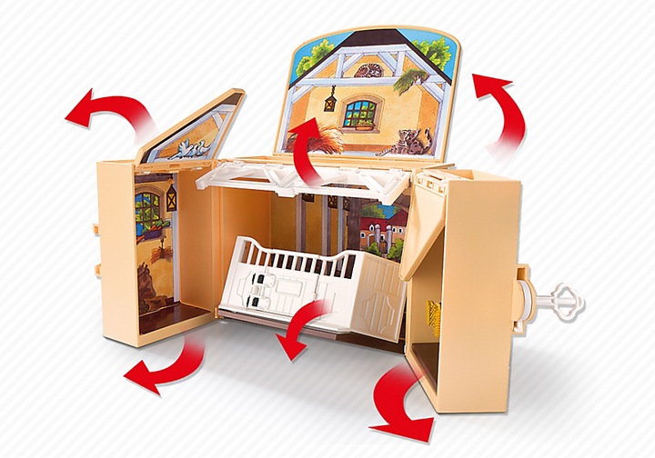Produktbild Playmobil Aufklapp-SpielBox "Reitstall" (5418)