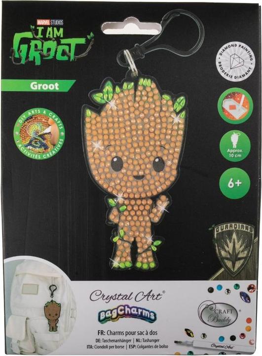 Actual product image Craft Buddy Groot, Crystal Art pendant