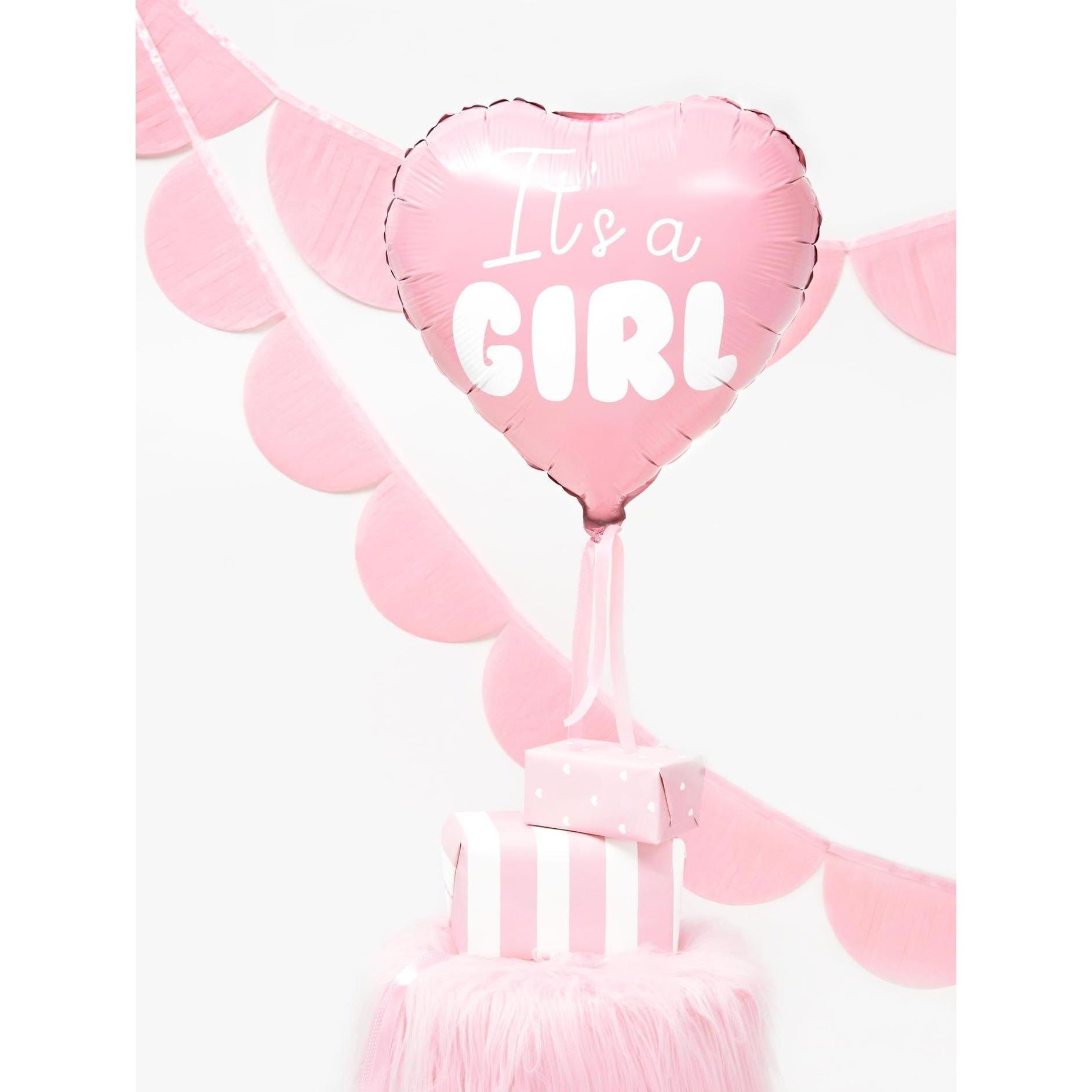 Thumbnail - Partydeco Herzballon It’s a Girl 45cm