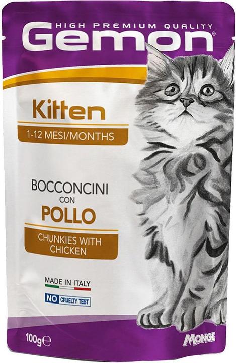 Produktbild Gemon Cat Kitten Chicken, 100g (Junior, 24 Stk., 100 g)