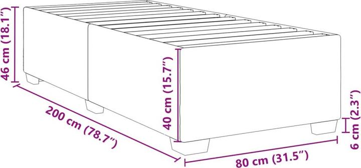 Image du produit vidaXL Bettgestell (140 x 200 cm)