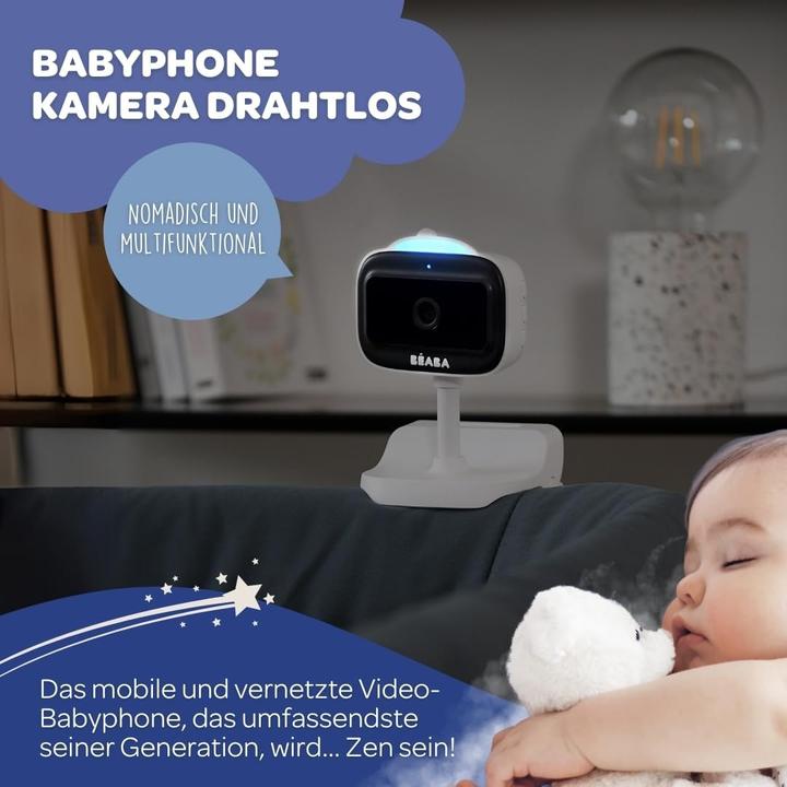 Actual product image Beaba Draadlose Babyfon mit App, Nachtsicht, Clip, Thermometer, 6h Akku (Video & Audio)