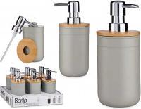 Actual product image Berilo gray dispenser with bamboo lid