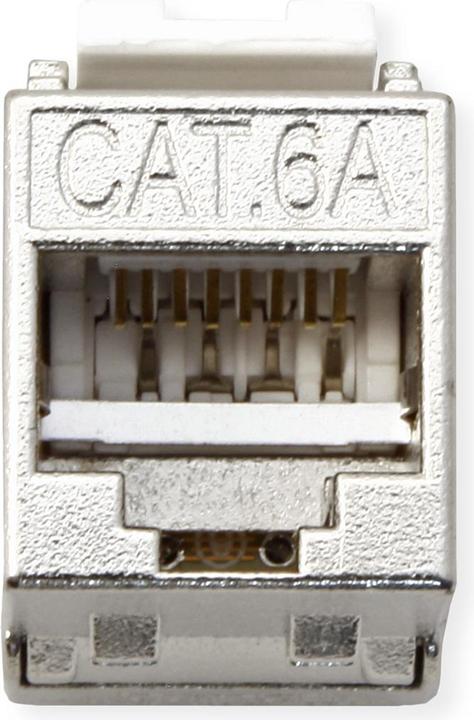 Produktbild Secomp ROLINE Keystone Kat.6A geschirmt werkzeuglos Slim+Kurz (26.11.0391)