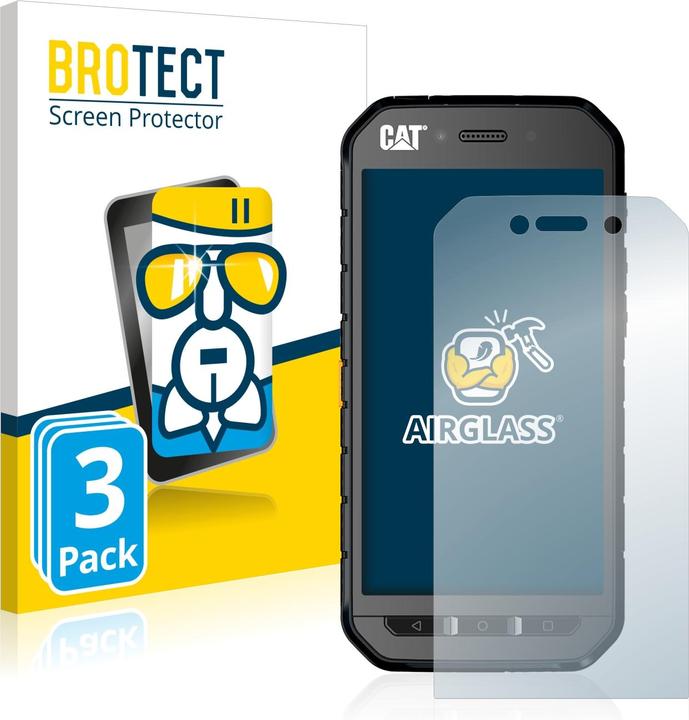Actual product image BROTECT AirGlass Glass (3 pcs., CAT S41)