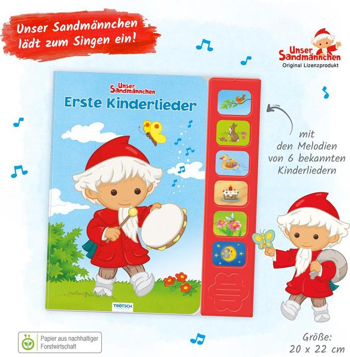 Immagine prodotto Magni Erste Kinderlieder Unser Sandmännchen (Tedesco)