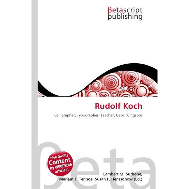 Rudolf Koch, Fachbücher