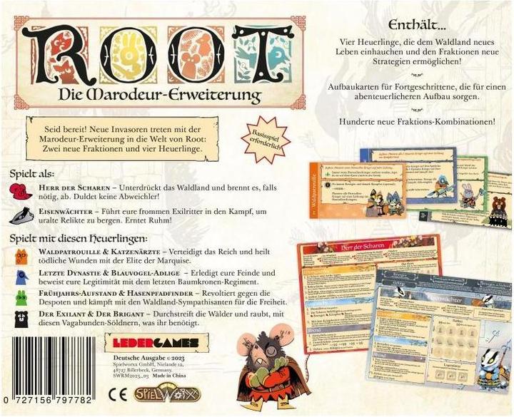 Image du produit Spielworxx SPWD0010 - Root - The Marauders, jeu de société pour 1-4 joueurs, 10 ans et plus (extension EN) (Allemand, 1 - 4 Joueur)