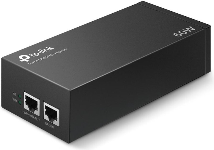 TP-Link POE Adapter TL-POE170S Injektor (802.3af (PoE), 802.3bt (PoE++), 802.3at (PoE+), 60 W)