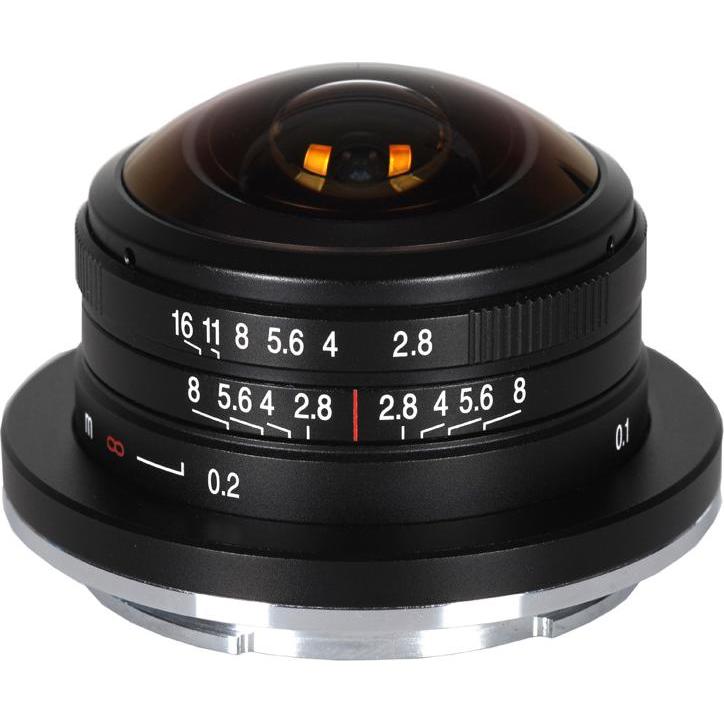 Venus Optic Festbrennweite Laowa 4 mm 1:2.8 Fisheye (Nikon Z, APS-C / DX), Objektiv, Schwarz
