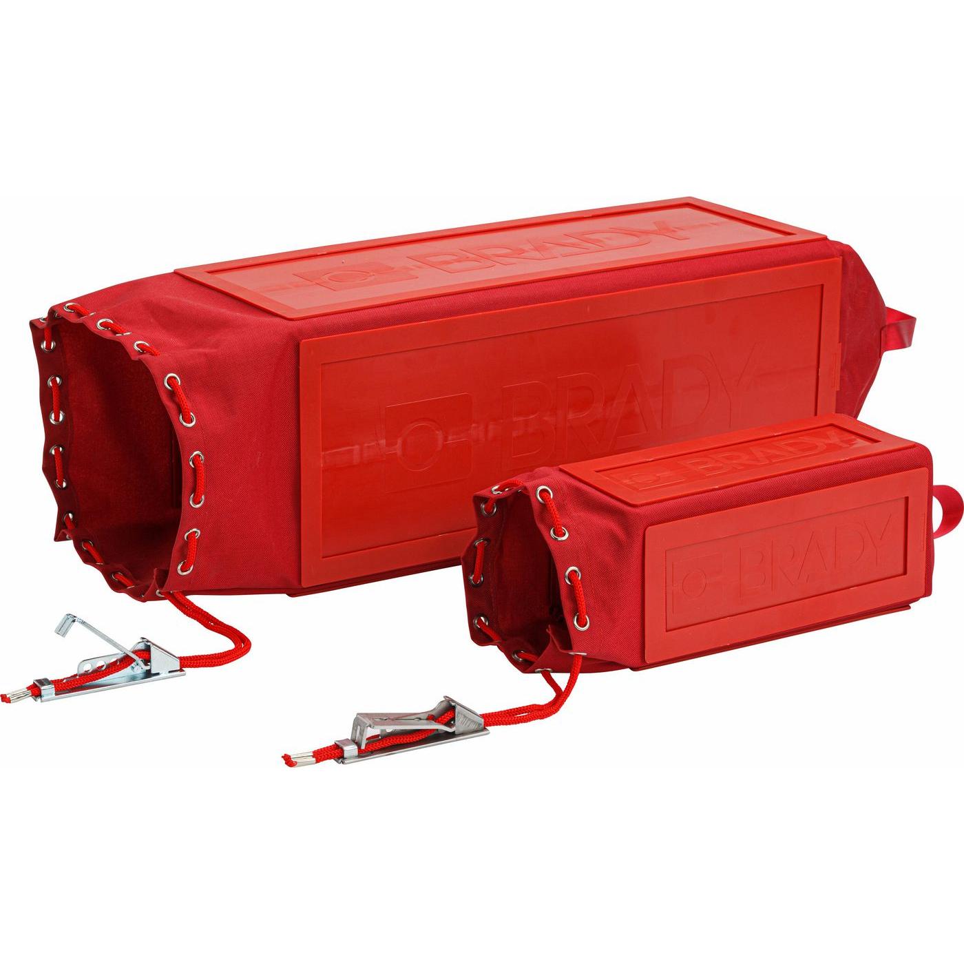 Brady, Etiketten, Hängetaster-Sicherung - Gross, Nylon & ABS Plastic, Rot, 228.60 x 1016.00 x 50.80 mm (BxHxT)(