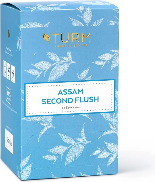 Turm Kaffee Bio Assam Second Flush Schwarztee 20er Schachtel2 (SF FTGFOPI) (50 g)