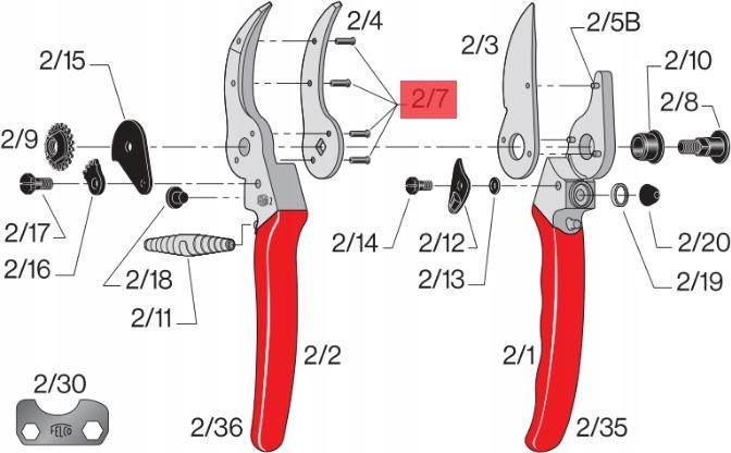 Image du produit Felco 2/5B Rivets pour lames