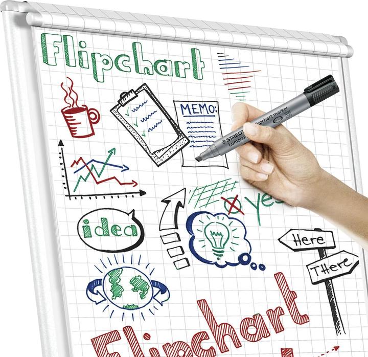 Produktbild Staedtler ® Flipchartmarker Lumocolor® 356 2-5mm grau (Grau, 5 mm, 1 x)