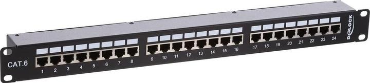 Actual product image Delock 19″ Coupling Patch Panel 24 Port Cat.6
