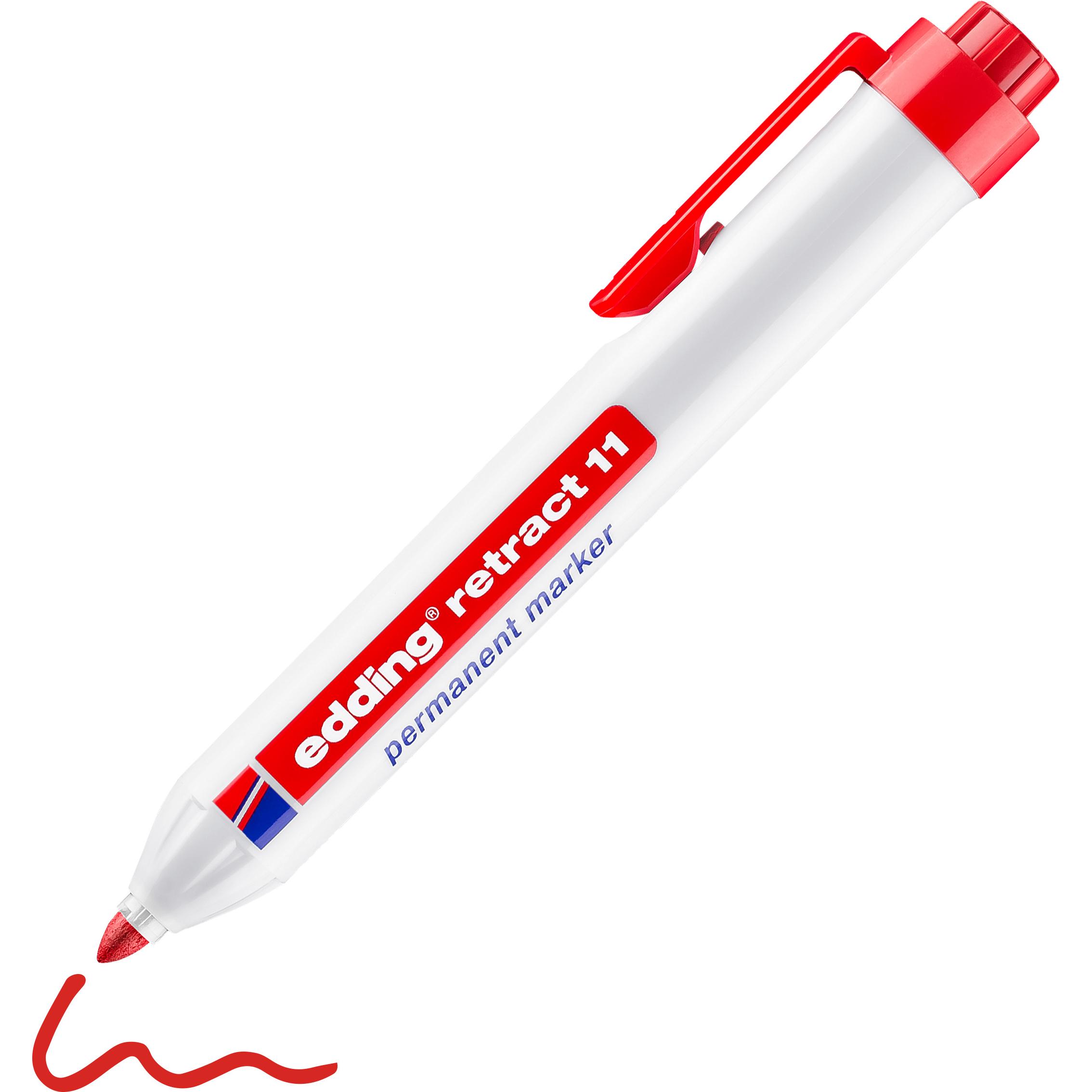 Thumbnail - Edding, Marker, Permanent Marker 11 rot (Rot, 3 mm, 1 x)
