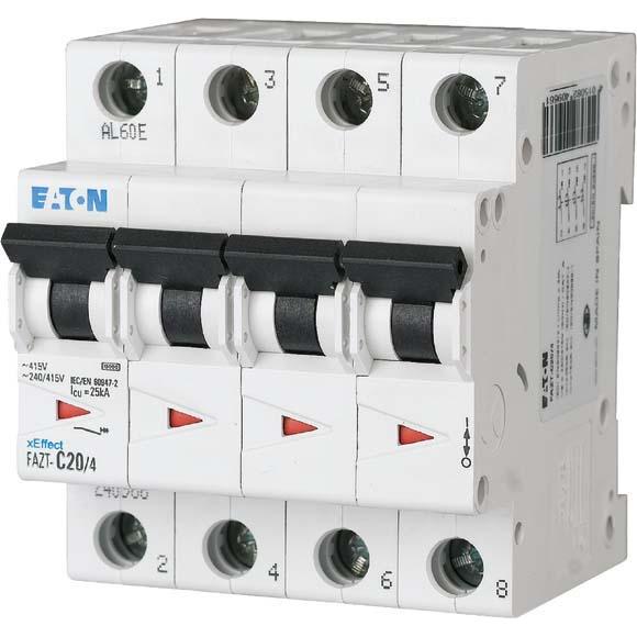 Eaton, Schutzschalter, Leitungsschutzschalter, 40 A, 4p, 142504