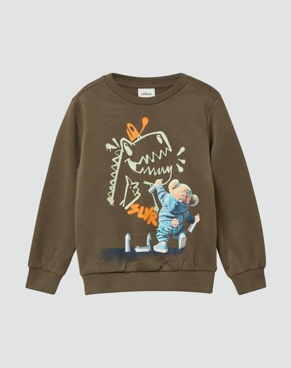 Produktbild s.Oliver Sweatshirt Kuscheliges Sweatshirt mit Fotoprint (140)