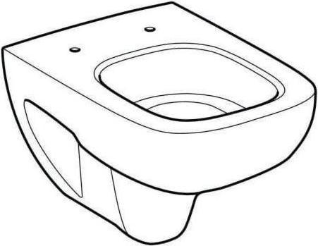 Actual product image Geberit Keramag / washdown WC Renova compact Square encrusted white wall-mounted 206145000