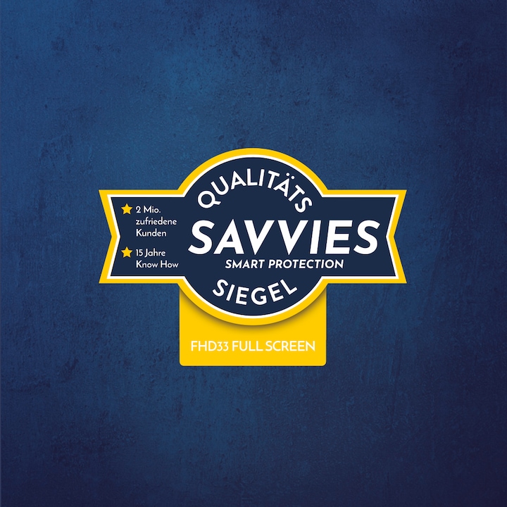 Produktbild Savvies Full-Screen Displayschutz Panzerglas Schutzglas (2 Stück, Samsung Galaxy A14 5G)
