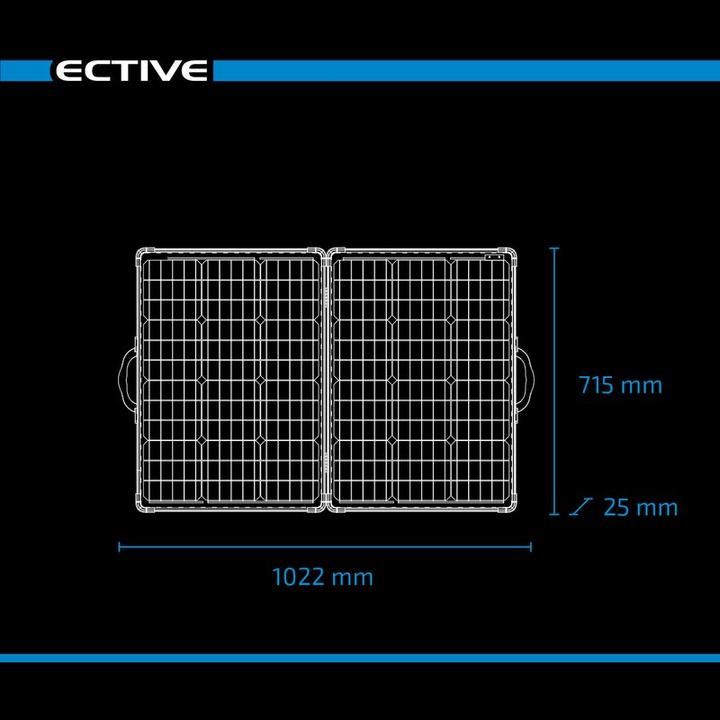 Image du produit Ective SunBoard 120W valise solaire 12V sac solaire panneau solaire pliable (120 W, 6.30 kg)