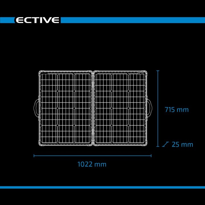 Produktbild Ective SunBoard 120W Solarkoffer 12V Solartasche faltbares Solarpanel Solarmodul (120 W, 6.30 kg)