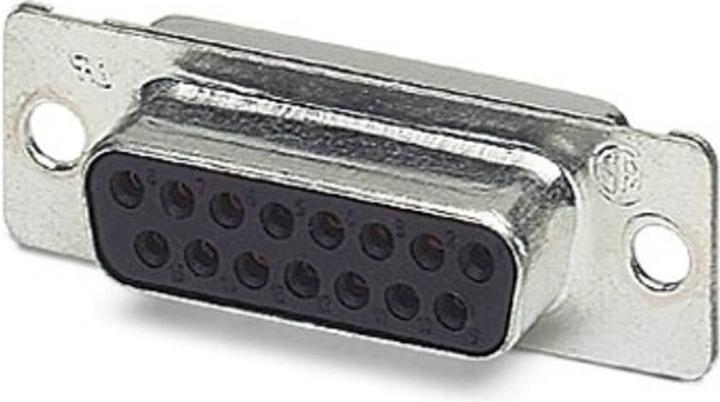 Actual product image Phoenix Contact D-SUB female connector 180 ° Number of poles: 15 Solder cup VS-15-BU-DSUB-EG 10 pcs.