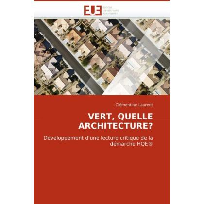 Vert, Quelle Architecture?, Fachbücher