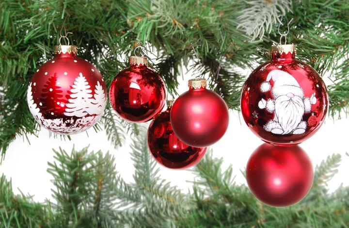 Produktbild Krebs Glas Lauscha Exklusives 16er Glaskugelset - Christbaumschmuck Grösse 5-7 cm (16x)