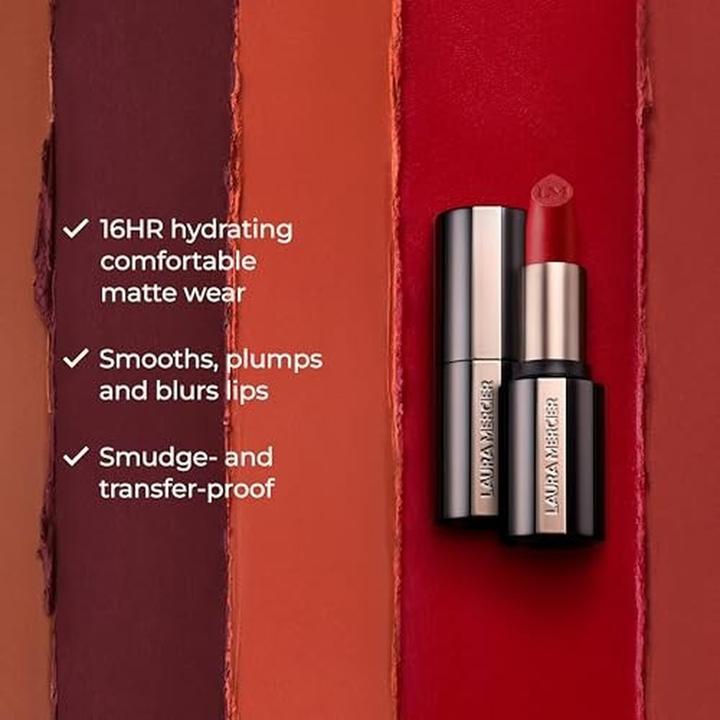 Actual product image Laura Mercier - Caviar Smoothing Matte Lipstick 3.8 g - Shade: 143 Nude Sateen (143 Nude Sateen)