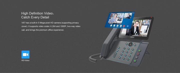 Image du produit Fanvil Tischtelefon V67 Schwarz