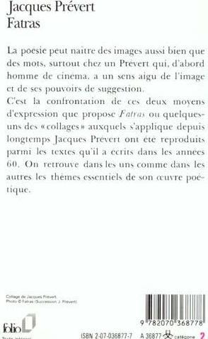 Immagine prodotto Fatras (Francese, Prévert Jacques, 1989)