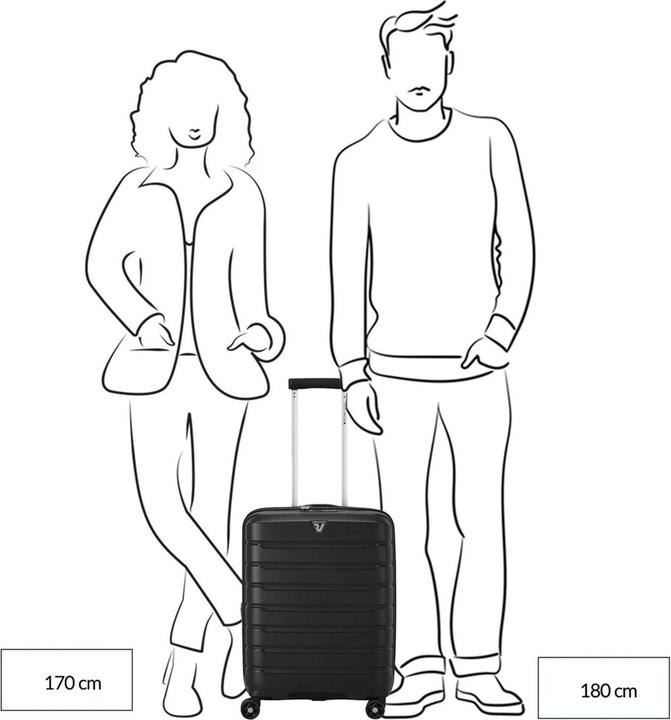 Actual product image Roncato B-Flying 4-wheel cabin trolley 55 cm with stretch fold (47 l)