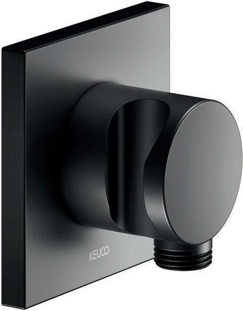 Actual product image Keuco Hose connector IXMO m BrHlt rosette angular sw ma