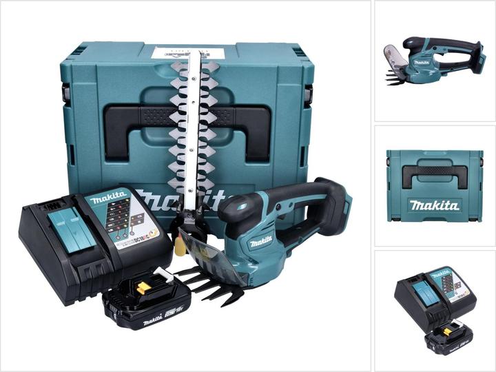 Makita DUM 111 RA1XJ Akku Grasschere Strauchschere 18 V + 1x Akku 2,0 Ah + Ladegerät + Makpac