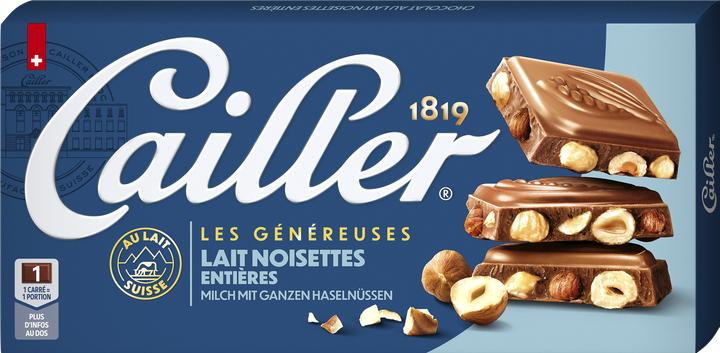 Cailler Tafelschokolade Milch mit ganzen Haselnüssen (200 g)